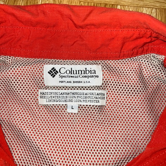 Large orange Columbia GRT short sleeve  button up - Picture 4 of 6